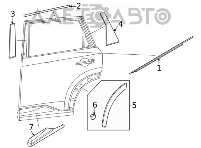 Розширювач передньої арки колеса, лівий Nissan/Infiniti 638616RA0A