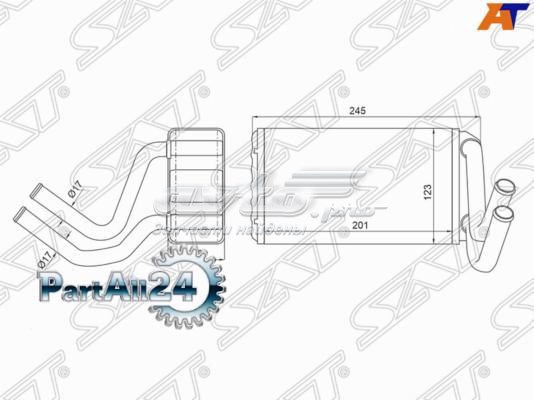 STHD653950 SAT Радіатор опалювача салону
