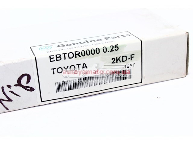1320467030 Toyota вкладиші колінвала, шатунні, комплект, 1-й ремонт (+0,25)