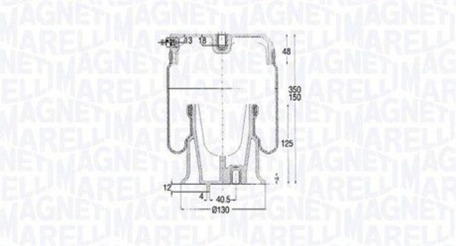 204241CFG Magneti Marelli Ресора пневматичної підвіски