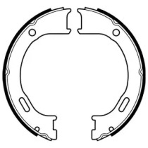 Колодки ручника/стоянкового гальма LS2076 Delphi