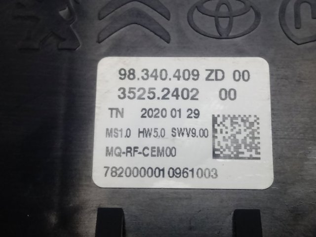 Блок керування мультимедійний Peugeot/Citroen 98340409ZD ціна, від 63.33 USD