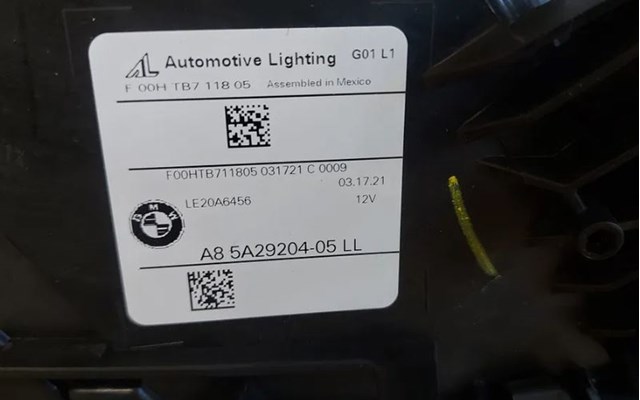 Фара права 5A2920406 BMW