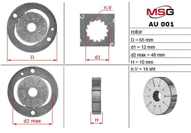 AU001ROTOR MSG 
