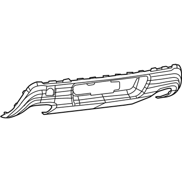 Спойлер заднього бампера K68408230AA Fiat/Alfa/Lancia