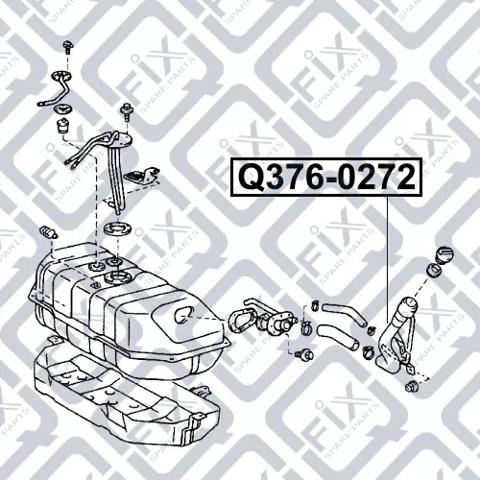 Шланг заливної горловини, паливного бака Q3760272 Q-fix