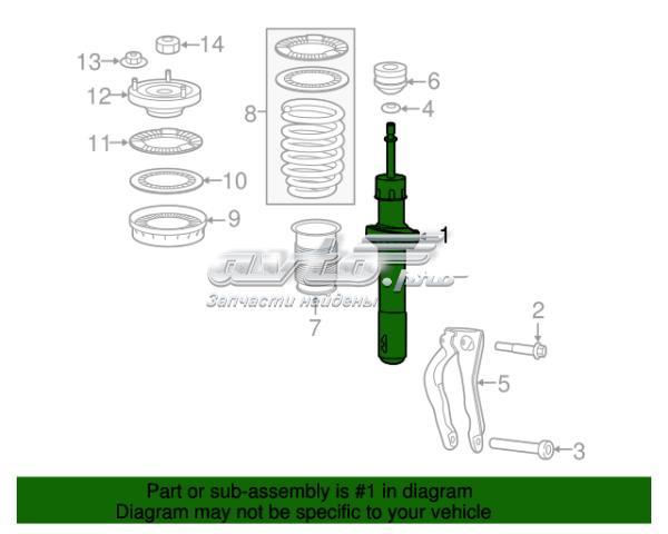 T4A26512 Jaguar Стійка передня