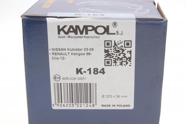 Гальма робочі задні ножні і гальмівні барабани Kampol K184