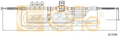 Трос ручного гальма задній, лівий XM342A823BA Ford