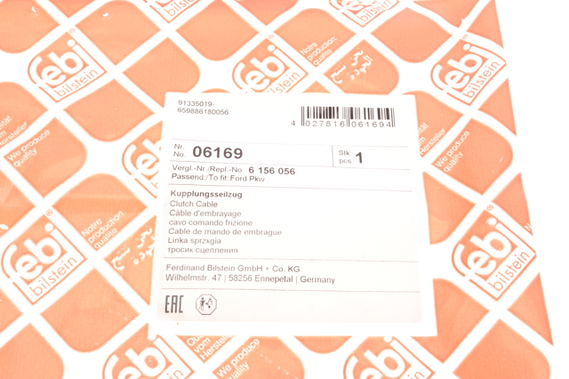 Тросик зчеплення Febi 6169