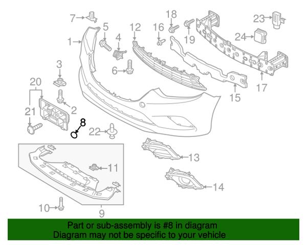 Купити GHP950A11A64 Mazda Заглушки буксирувального гака