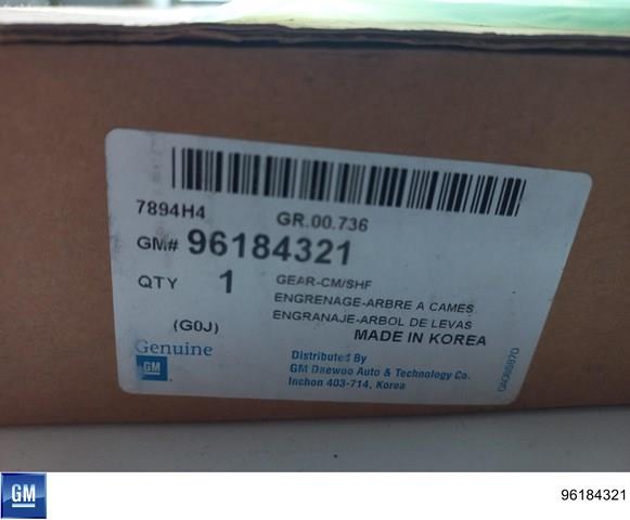 96184321 General Motors Зірка-шестерня розподільного валу двигуна,випускного