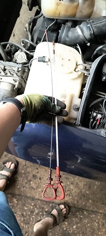 Покажчик рівня масла на Mercedes E  W124