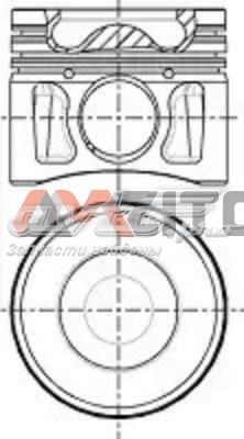 Поршень в комплекті на 1 циліндр, STD HP5237D000 Horse-power