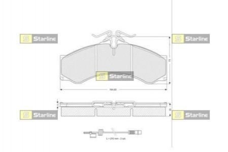 Тормозні колодки Starline BDS061