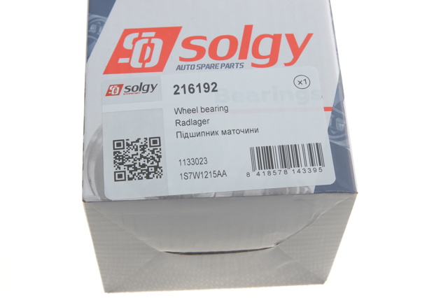 Комплект підшипник маточини передньої Solgy 216192 ціна, від 15.62 USD