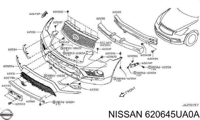  620645UA0A Nissan/Infiniti