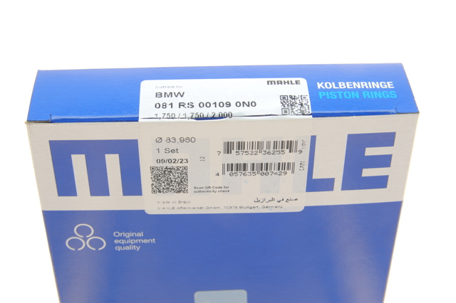 Купити 081RS001090N0 Mahle Original Кільця поршневі на 1 циліндр, STD.