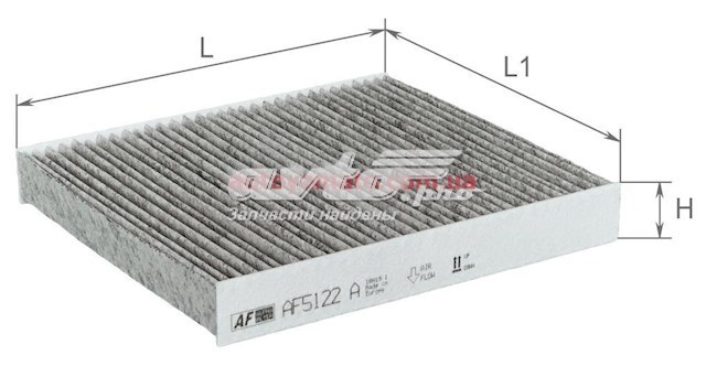Фільтр повітряний обігрівача Alpha Filter AF5122A ціна, від 4.33 USD