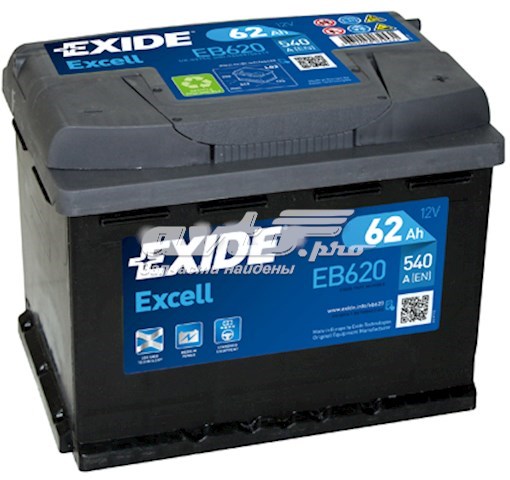 Купити Exide Ємність 60А/г EB620