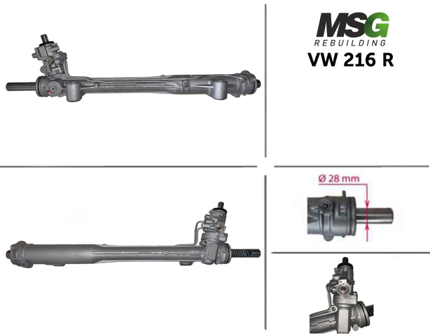 Управління рульове в зборі MSG Rebuilding VW216R ціна, від 350.83 USD