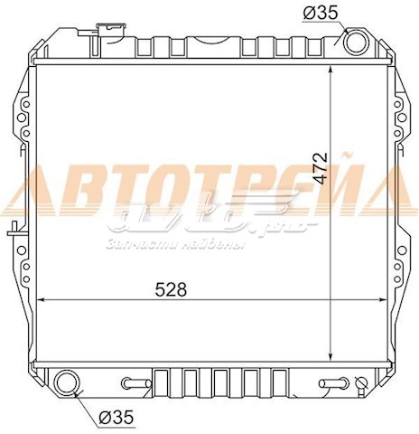 Купити TY0013V63R SAT Радіатор двигуна