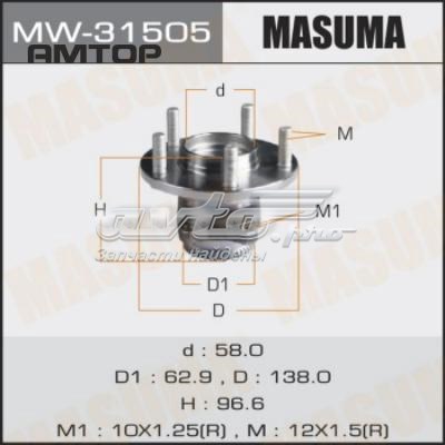 Купити MW31505 Masuma Підшипник ступиці колеса
