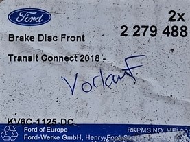 2279488 Ford Гальмо дискове переднє