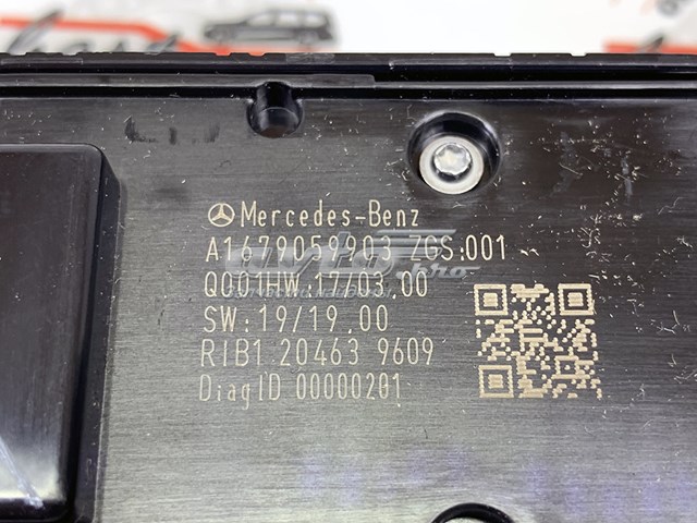 Купити A16790599037N49 Mercedes Кнопковий блок керування склопідіймачами передній лівий