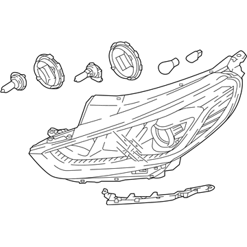 Фара права 92102C2500 Hyundai/Kia