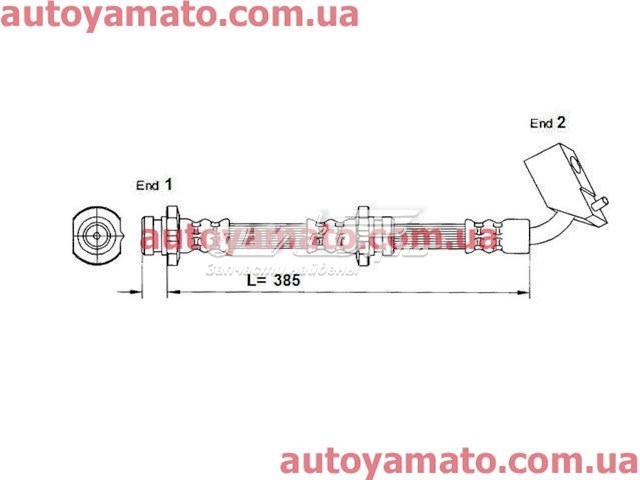 Шланг гальмівний передній, лівий K&K FT1977 ціна, від 16.47 USD