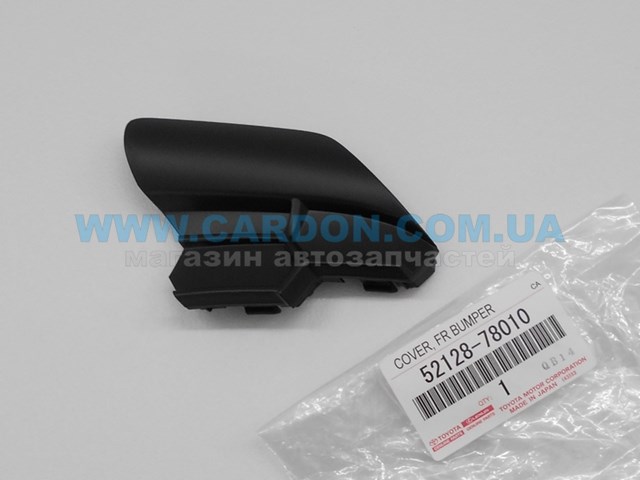 5212878010 Toyota Заглушка бампера буксирувального гака, передня ліва