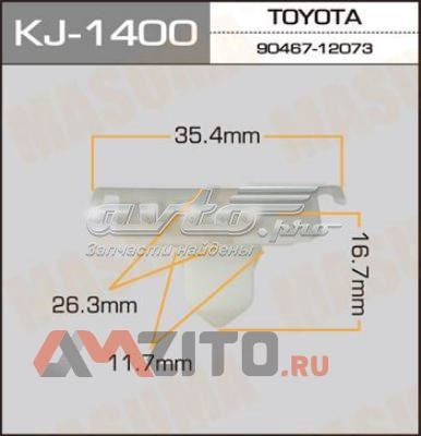KJ1400 Masuma Пістон (кліп) кріплення підкрилки переднього крила