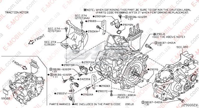  290J03NA0A Nissan