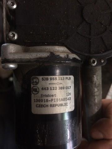 5JB955113 VAG двигун склоочисника лобового скла (трапеції)
