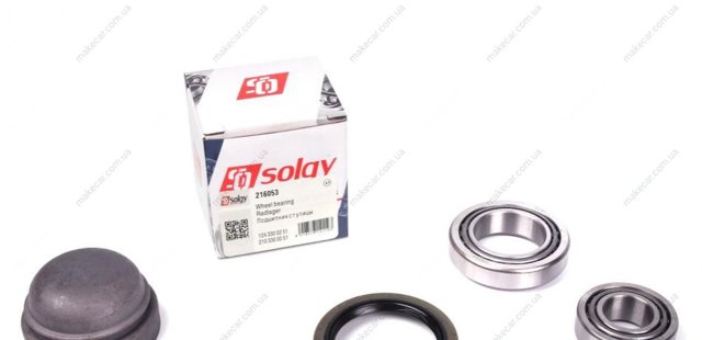 Комплект підшипник маточини передньої Solgy 216053 ціна, від 10.58 USD