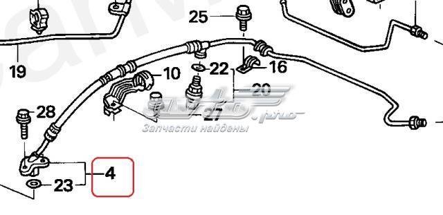 Шланг ГПК, високого тиску гідропідсилювача керма (рейки) 53713SDCA01 Honda