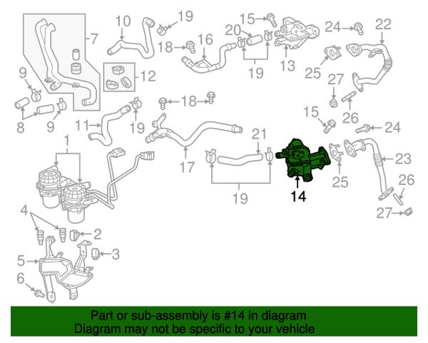Клапан EGR Toyota Sequoia позашляховик (K6) (2007 - 2022) ціна, від 219.05 USD