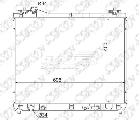Радіатор основний SAT SK0006J20A ціна, від 85.65 USD