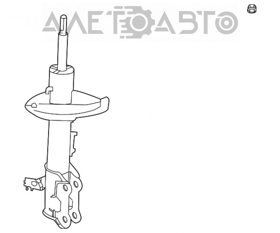 Амортизатор передній, правий Toyota 4851080B45 ціна, від 101.35 USD