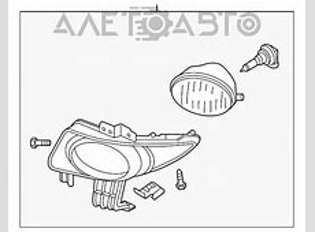 Фара протитуманна, права BN8P51680A Mazda