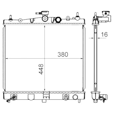 Радіатор охолодження Sato Tech R12187