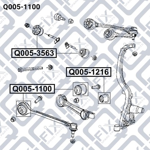 С/блок нижнього важеля Q-fix Q0051100