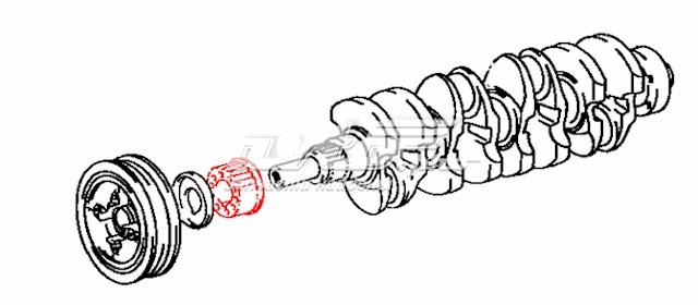 1352154030 Toyota Зірка кщленвала вала