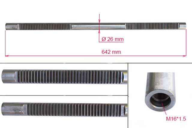Купити VW9112C AGR Вал/шток рульової рейки
