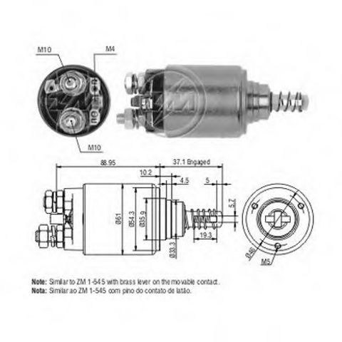 ZM649 ZM Тягове реле стартера