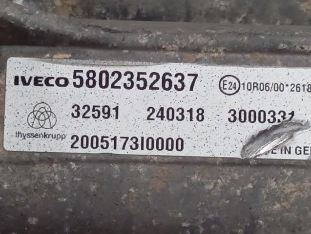 5802352637 Iveco Рейковий рульовий механізм