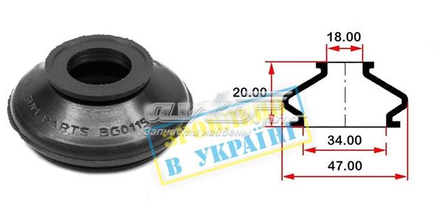 Купити BG0115 Belgum Пильник опори кульової нижній