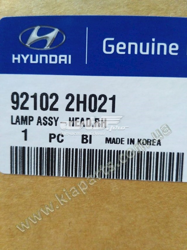 921022H021 Hyundai/Kia Фара правая