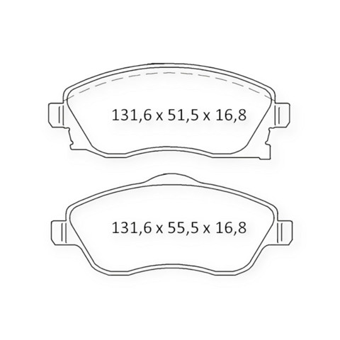 Гальмівні колодки Dafmi D464E ціна, від 12.18 USD